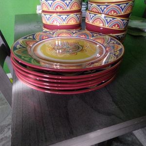Pier 1 Mexicali Hand Painted Dishes